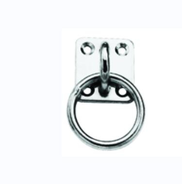 Eye Plate with Ring in Stainless Steel