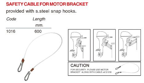 Safety Cable for Motor Bracket