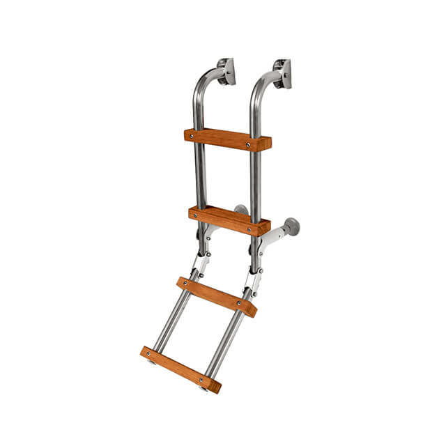 S. Steel 316 Ladder with Wood Steps